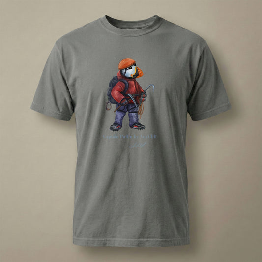AukCliff Captain Puffin T-shirt Grey / S Captain Puffin™ Ice Climber Comfort Colors T-Shirt