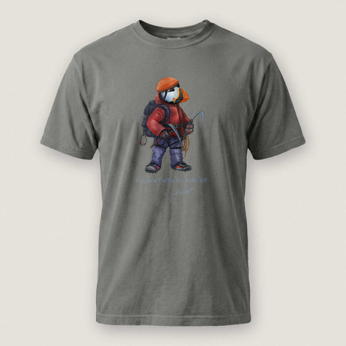 AukCliff Captain Puffin T-shirt Grey / S Captain Puffin™ Ice Climber Comfort Colors T-Shirt