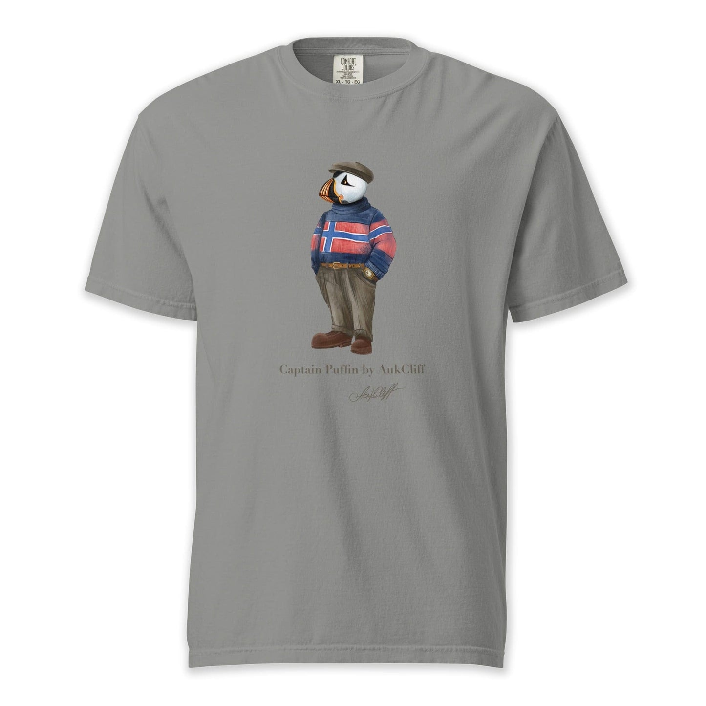AukCliff Captain Puffin T-shirt Grey / S Captain Puffin™ “Nordic Wanderer” Comfort Colors T-Shirt
