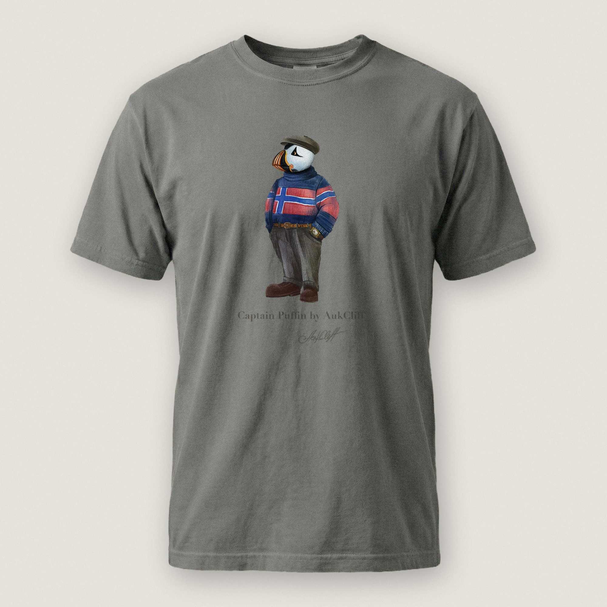 AukCliff Captain Puffin T-shirt Grey / S Captain Puffin™ “Nordic Wanderer” Comfort Colors T-Shirt