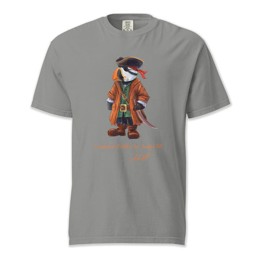 AukCliff Captain Puffin T-shirt Grey / S Captain Puffin™ Pirate Comfort Colors T-Shirt