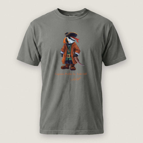 AukCliff Captain Puffin T-shirt Grey / S Captain Puffin™ Pirate Comfort Colors T-Shirt