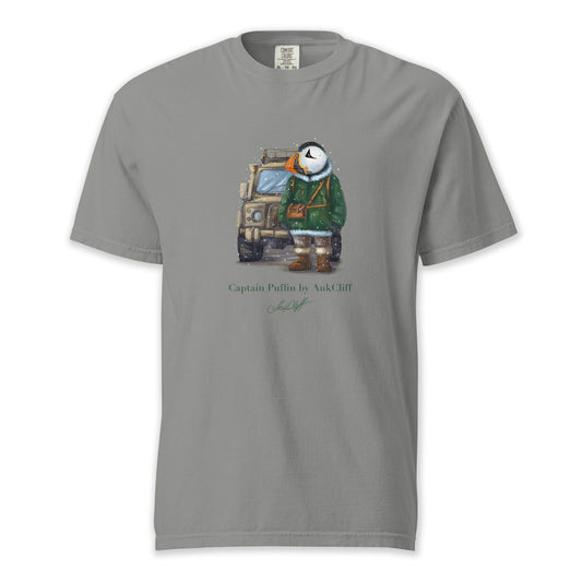 AukCliff Captain Puffin T-shirt Grey / S Captain Puffin™ Polar Explorer Comfort Colors T-shirt
