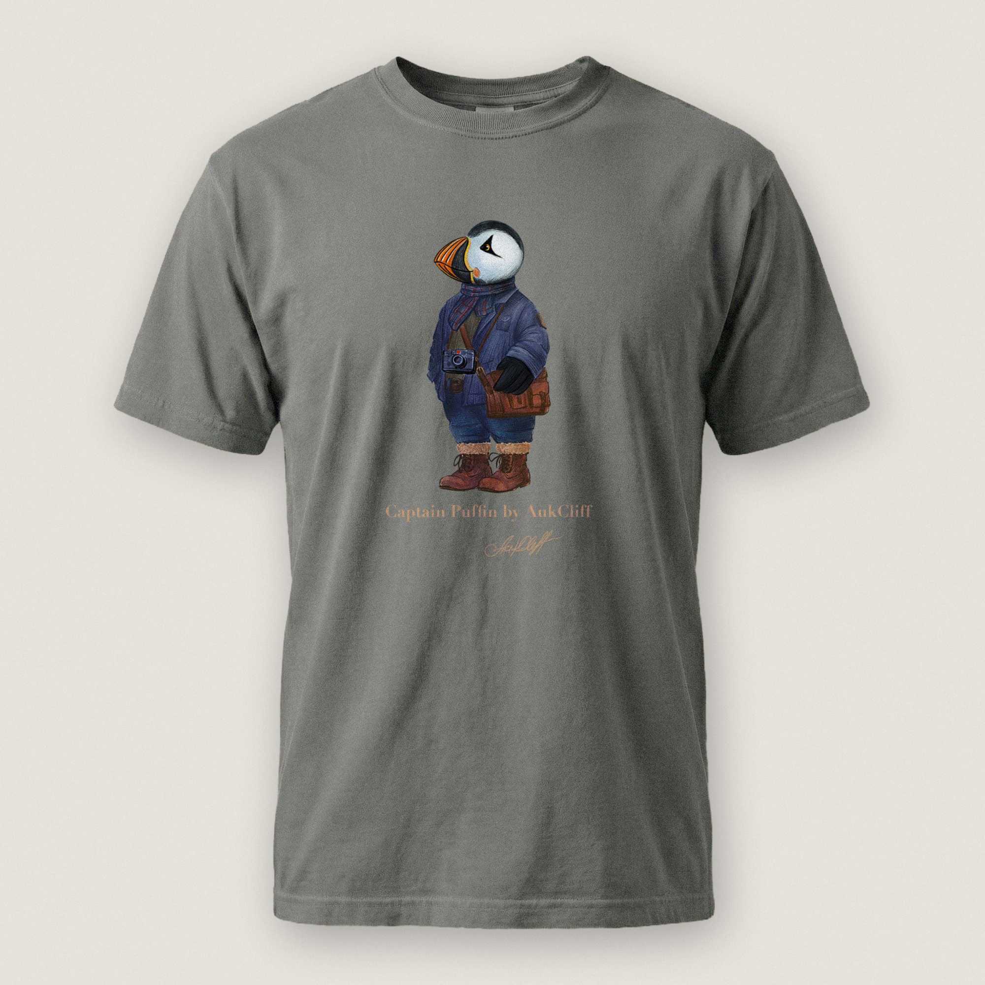AukCliff Captain Puffin T-shirt Grey / S Captain Puffin™ Street Photographer Comfort Colors T-Shirt
