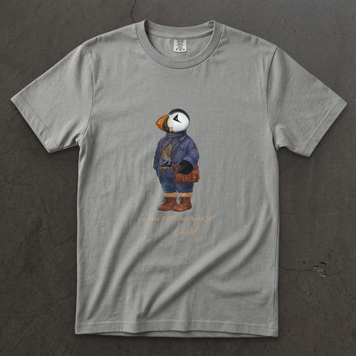 AukCliff Captain Puffin T-shirt Grey / S Captain Puffin™ Street Photographer Comfort Colors T-Shirt