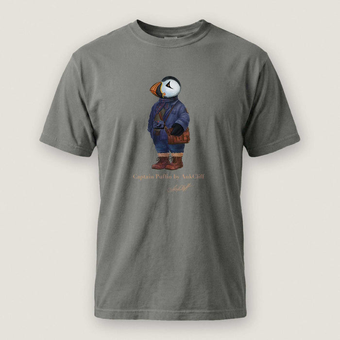 AukCliff Captain Puffin T-shirt Grey / S Captain Puffin™ Street Photographer Comfort Colors T-Shirt