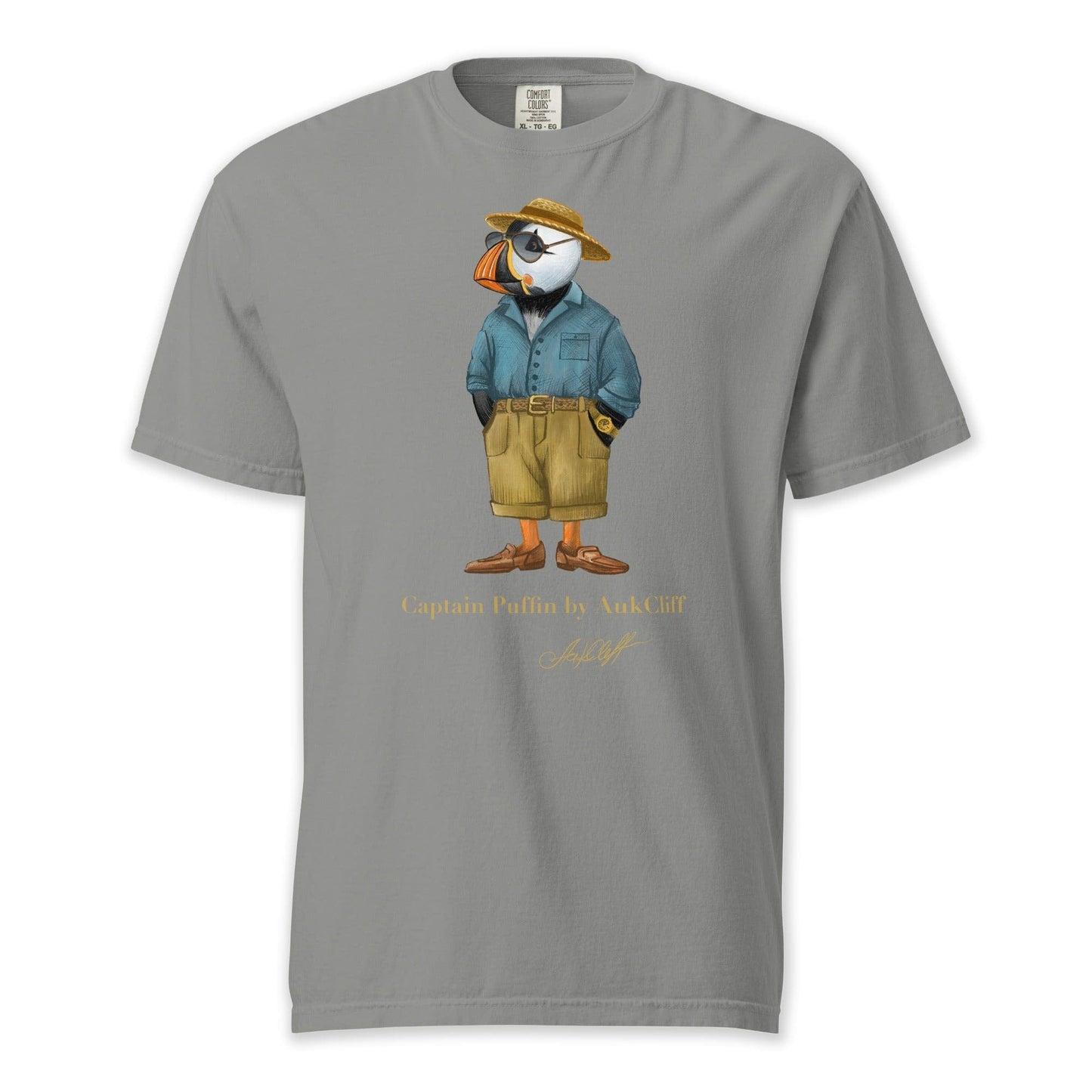 AukCliff Captain Puffin T-shirt Grey / S Captain Puffin™ “Summer Scout” Comfort Colors T-Shirt