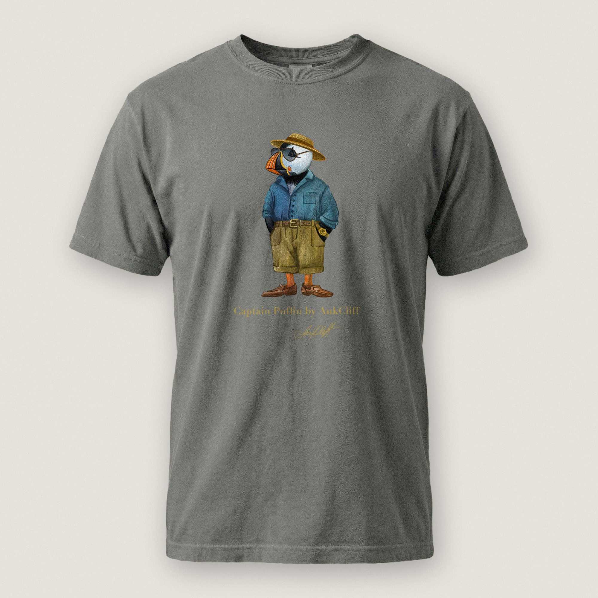 AukCliff Captain Puffin T-shirt Grey / S Captain Puffin™ “Summer Scout” Comfort Colors T-Shirt
