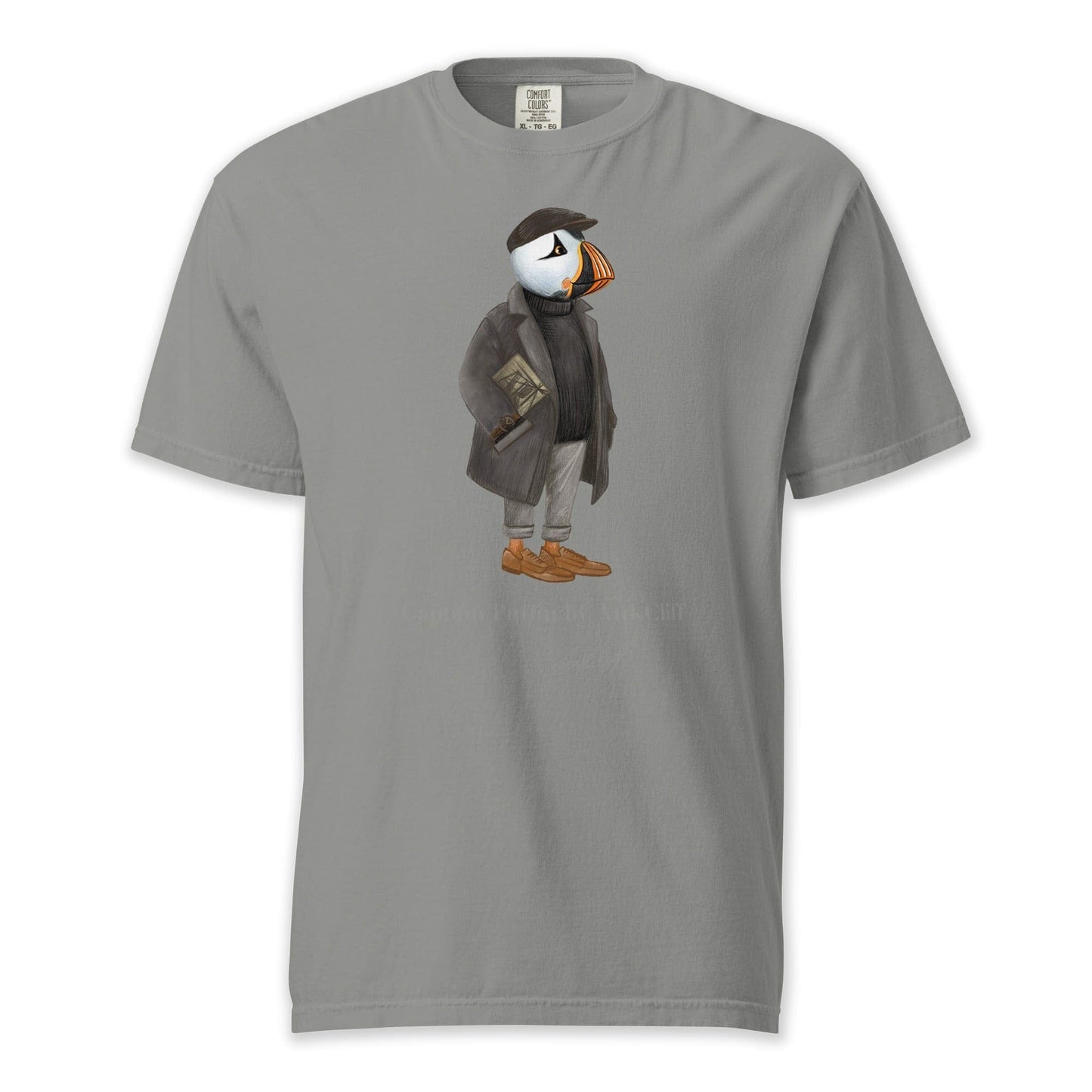 AukCliff Captain Puffin T-shirt Grey / S Captain Puffin™ “The Curator” Comfort Colors T-Shirt