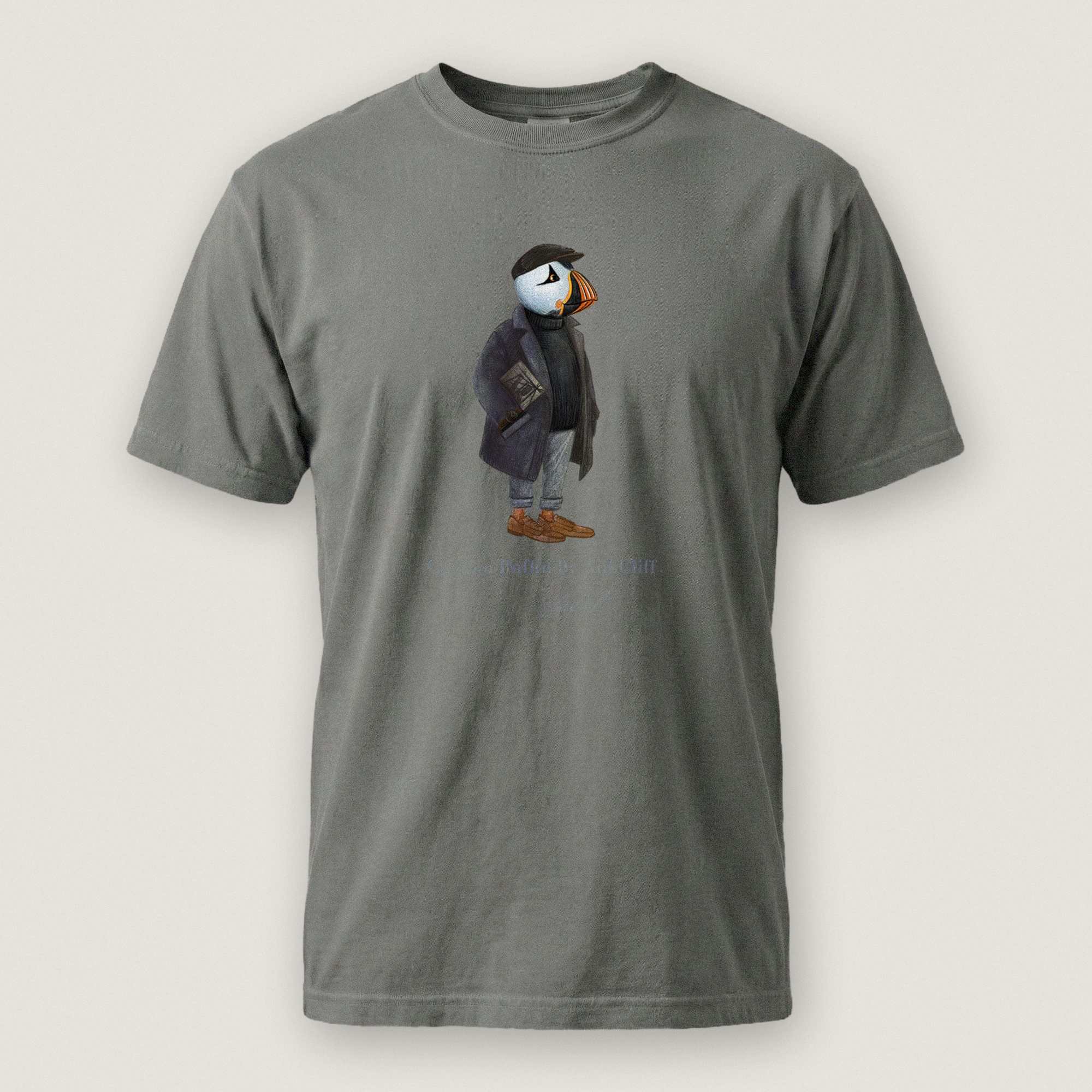 AukCliff Captain Puffin T-shirt Grey / S Captain Puffin™ “The Curator” Comfort Colors T-Shirt