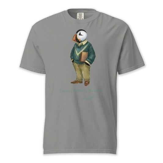 AukCliff Captain Puffin T-shirt Grey / S Captain Puffin™ “The Ivy League” Comfort Colors T-Shirt