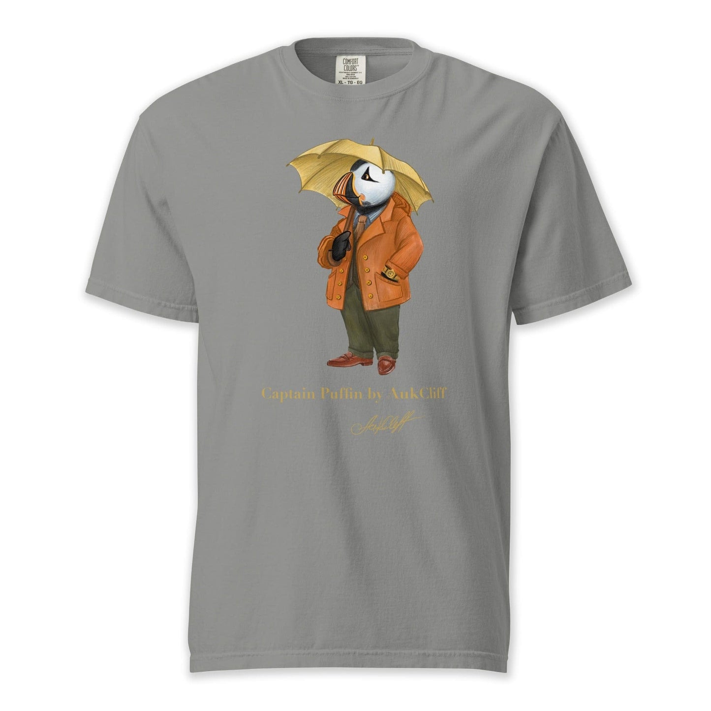 AukCliff Captain Puffin T-shirt Grey / S Captain Puffin “The Spring Wanderer” T-Shirt
