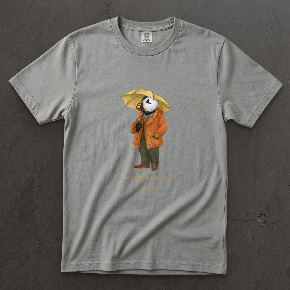 AukCliff Captain Puffin T-shirt Grey / S Captain Puffin™ “The Spring Wanderer” T-Shirt