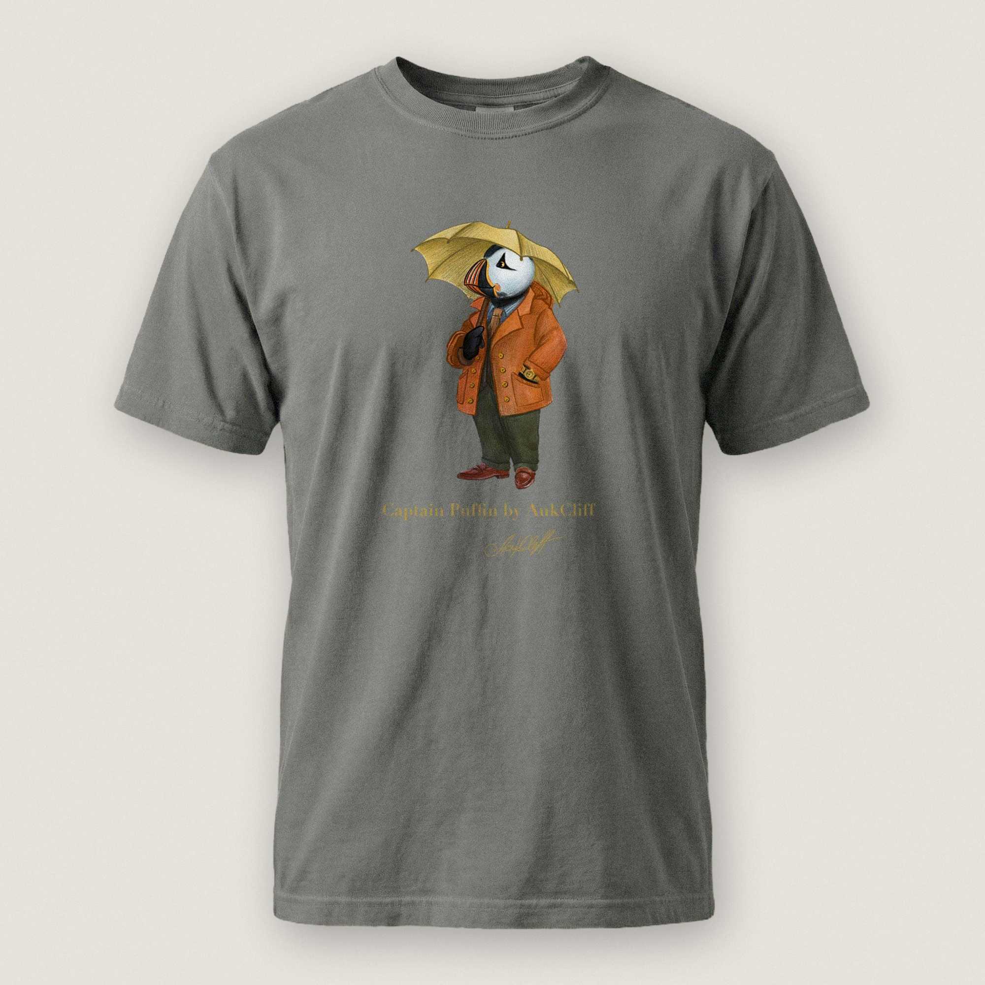 AukCliff Captain Puffin T-shirt Grey / S Captain Puffin™ “The Spring Wanderer” T-Shirt