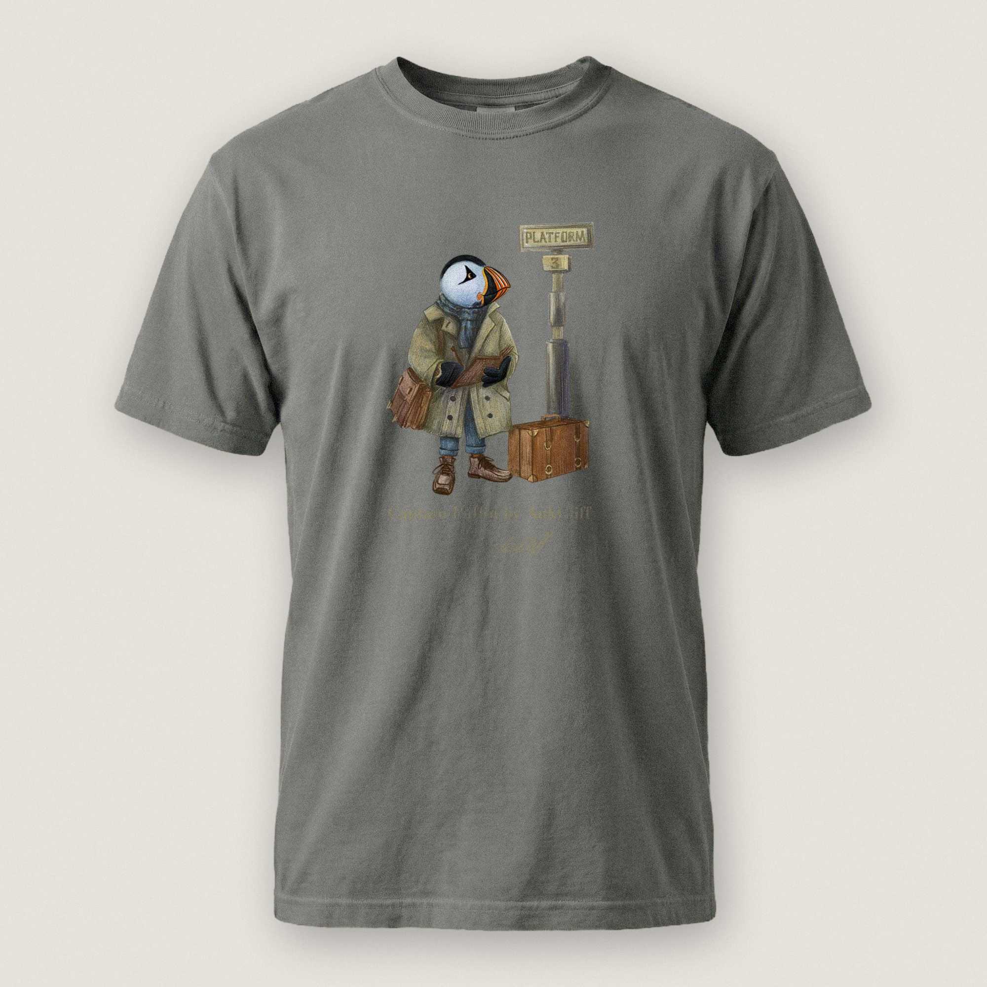 AukCliff Captain Puffin T-shirt Grey / S Captain Puffin™ “The Storyteller” Comfort Colors T-Shirt