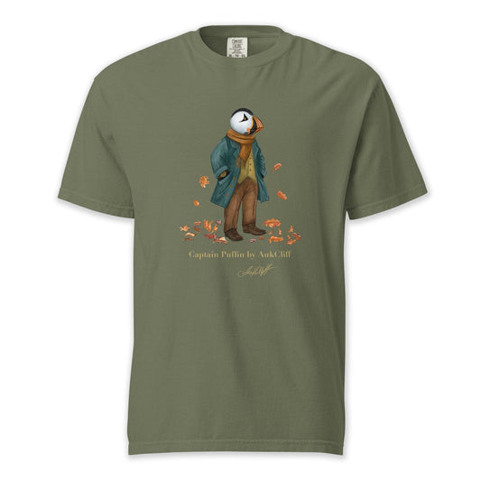 AukCliff Captain Puffin T-shirt Moss / S Captain Puffin™ “Autumn Wanderer” Comfort Colors T-Shirt