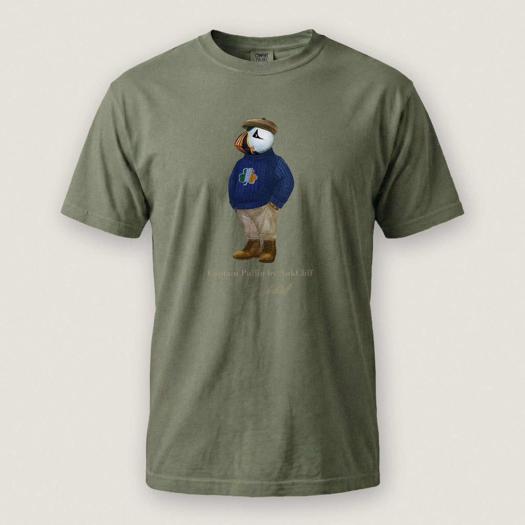 AukCliff Captain Puffin T-shirt Moss / S Captain Puffin™ “Irish Trailkeeper” T-Shirt