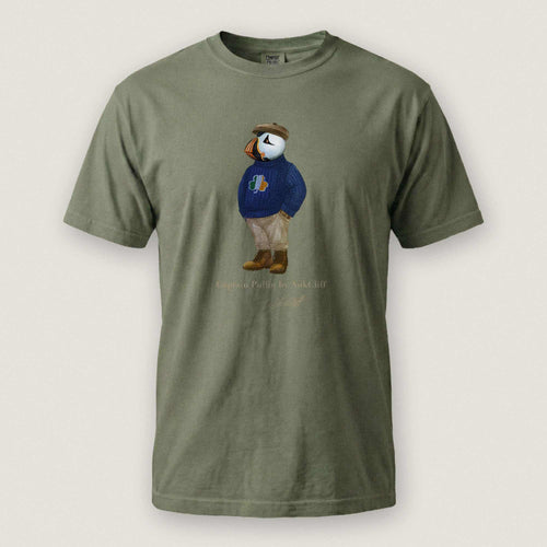 AukCliff Captain Puffin T-shirt Moss / S Captain Puffin™ “Irish Trailkeeper” T-Shirt