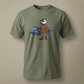 AukCliff Captain Puffin T-shirt Moss / S Captain Puffin™ Jet Pilot Comfort Colors T-Shirt