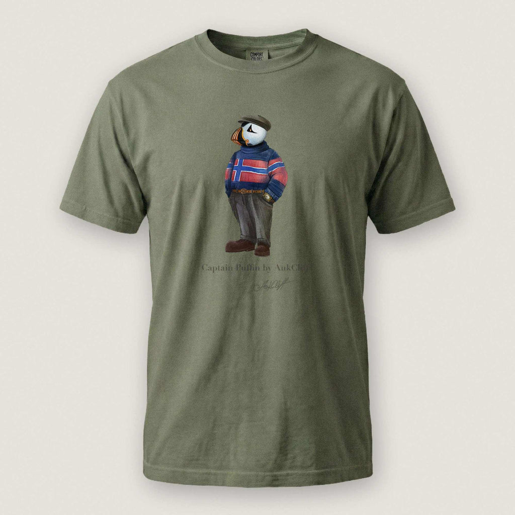 AukCliff Captain Puffin T-shirt Moss / S Captain Puffin™ “Nordic Wanderer” Comfort Colors T-Shirt