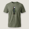 AukCliff® Captain Puffin T-shirt Moss / S Captain Puffin “Pacific Northwest Trailkeeper” Comfort Colors T-Shirt