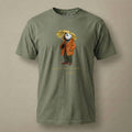 AukCliff Captain Puffin T-shirt Moss / S Captain Puffin™ “The Spring Wanderer” T-Shirt