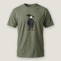AukCliff® Captain Puffin T-shirt Moss / S Captain Puffin™ “Waxed Trail Rover” Comfort Colors T-Shirt