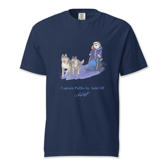 AukCliff Captain Puffin T-shirt True Navy / S Captain Puffin™ Arctic Dog Sledder T-Shirt