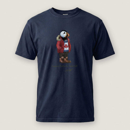 AukCliff Captain Puffin T-shirt True Navy / S Captain Puffin™ “Canada Trailkeeper” Comfort Colors T-Shirt