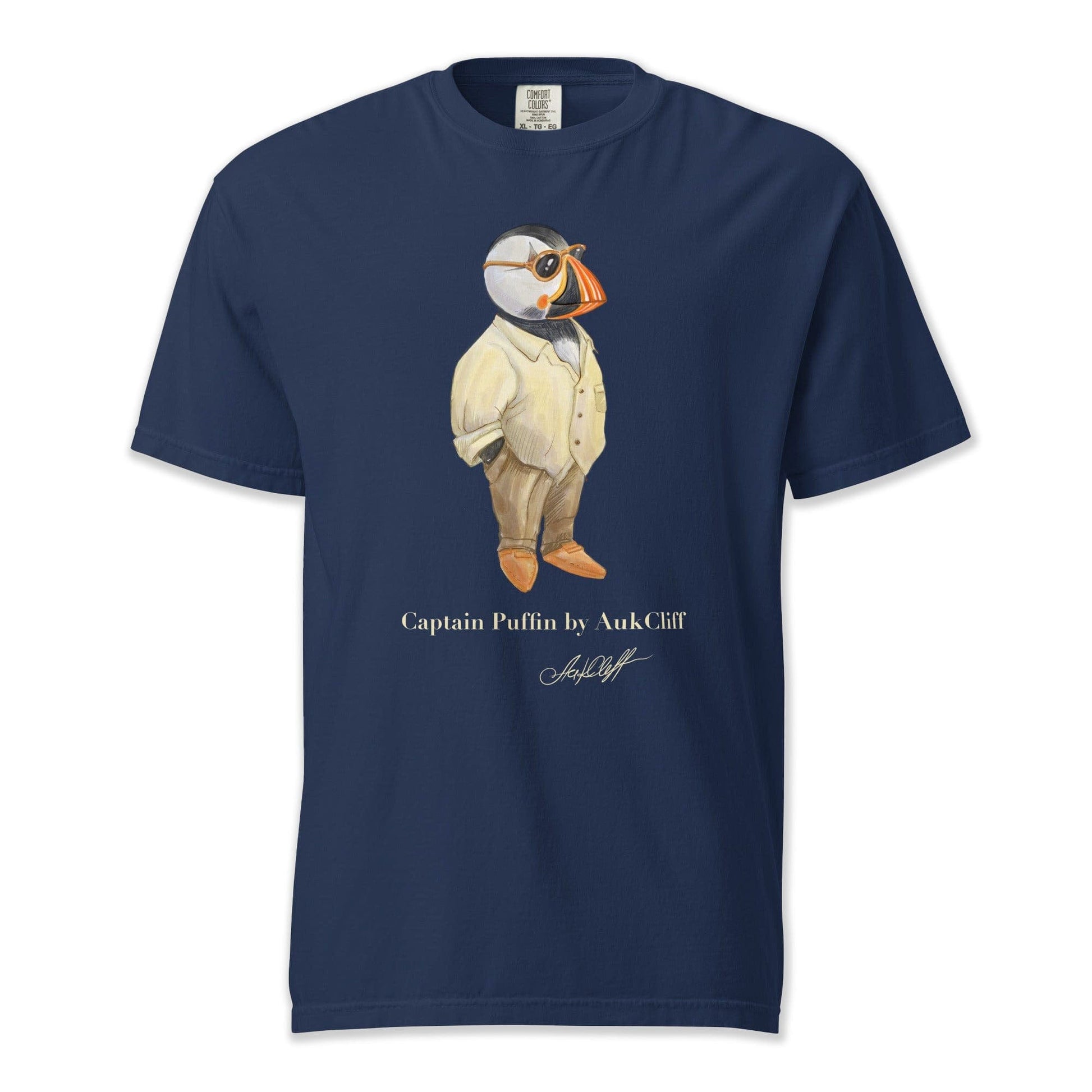 AukCliff Captain Puffin T-shirt True Navy / S Captain Puffin™ Fashion Explorer Comfort Colors T-Shirt