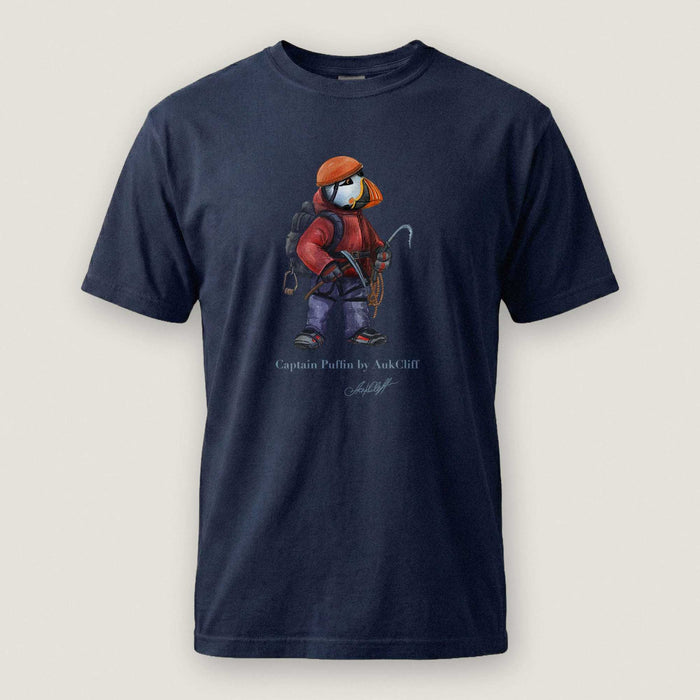 AukCliff Captain Puffin T-shirt True Navy / S Captain Puffin™ Ice Climber Comfort Colors T-Shirt