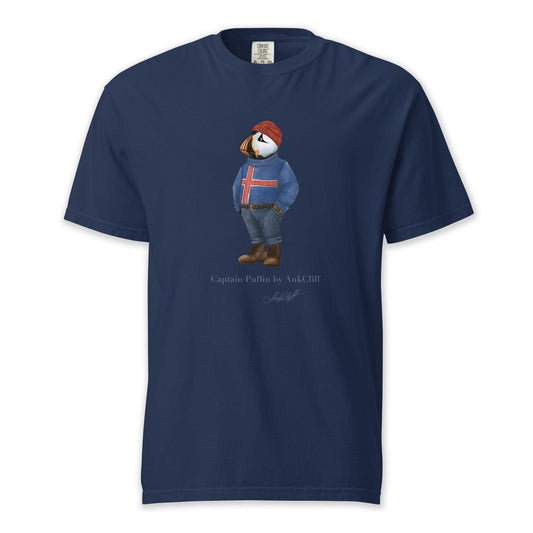 AukCliff Captain Puffin T-shirt True Navy / S Captain Puffin™ “Iceland Wanderer” Comfort Colors T-Shirt