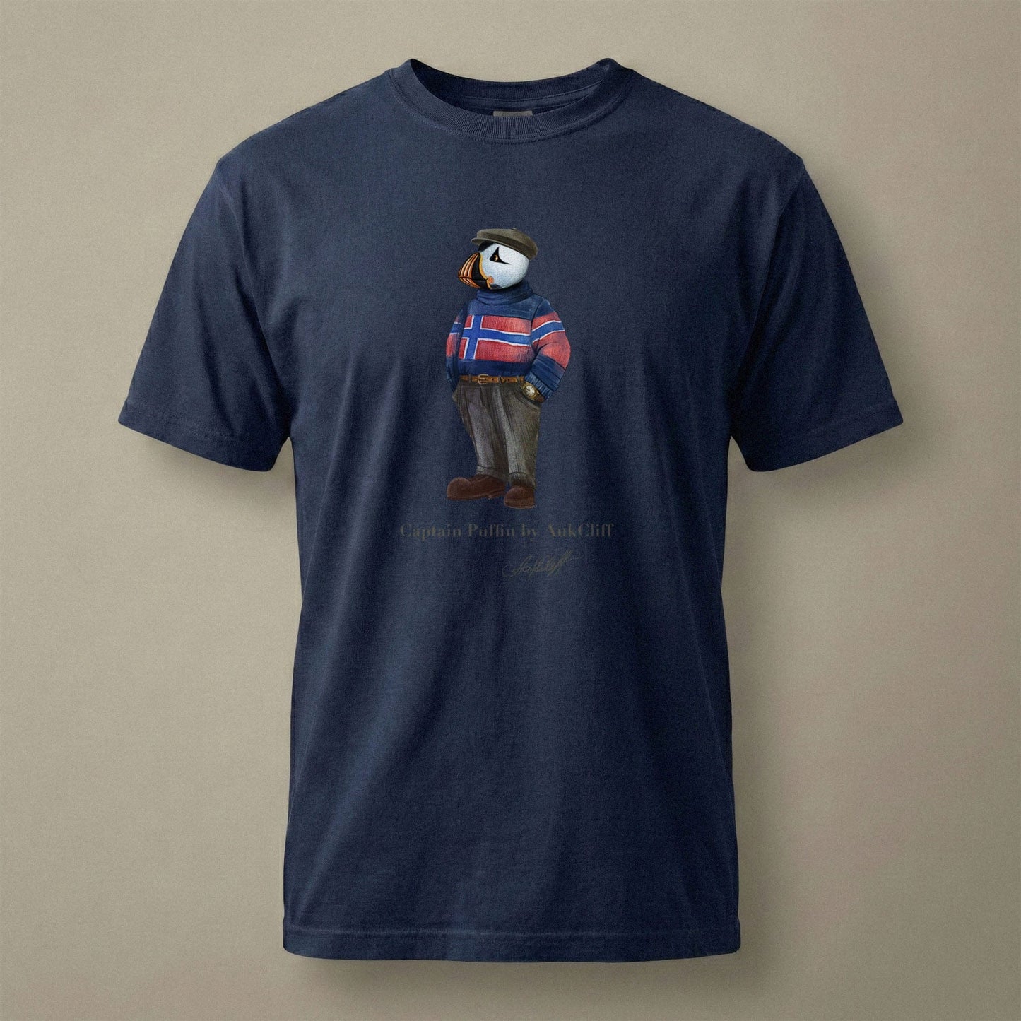 AukCliff Captain Puffin T-shirt True Navy / S Captain Puffin™ “Nordic Wanderer” Comfort Colors T-Shirt