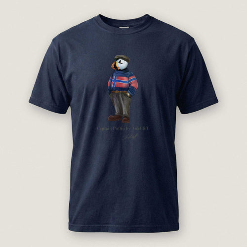 AukCliff Captain Puffin T-shirt True Navy / S Captain Puffin™ “Nordic Wanderer” Comfort Colors T-Shirt