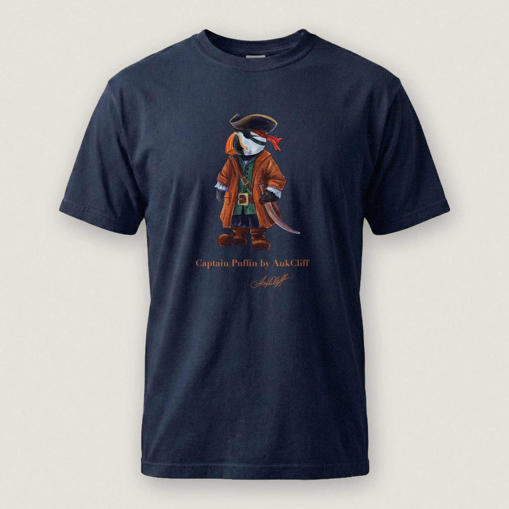 AukCliff Captain Puffin T-shirt True Navy / S Captain Puffin™ Pirate Comfort Colors T-Shirt