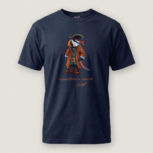 AukCliff Captain Puffin T-shirt True Navy / S Captain Puffin™ Pirate Comfort Colors T-Shirt