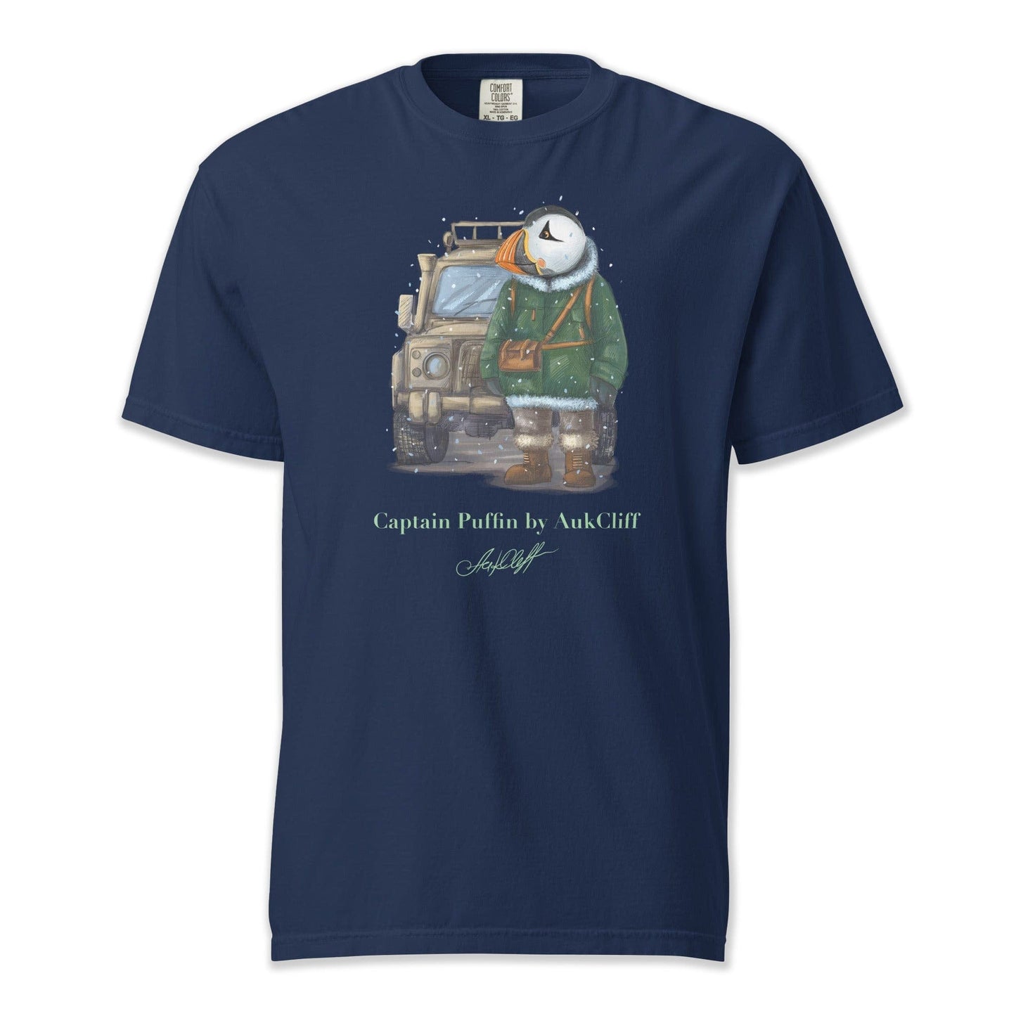 AukCliff Captain Puffin T-shirt True Navy / S Captain Puffin™ Polar Explorer Comfort Colors T-shirt