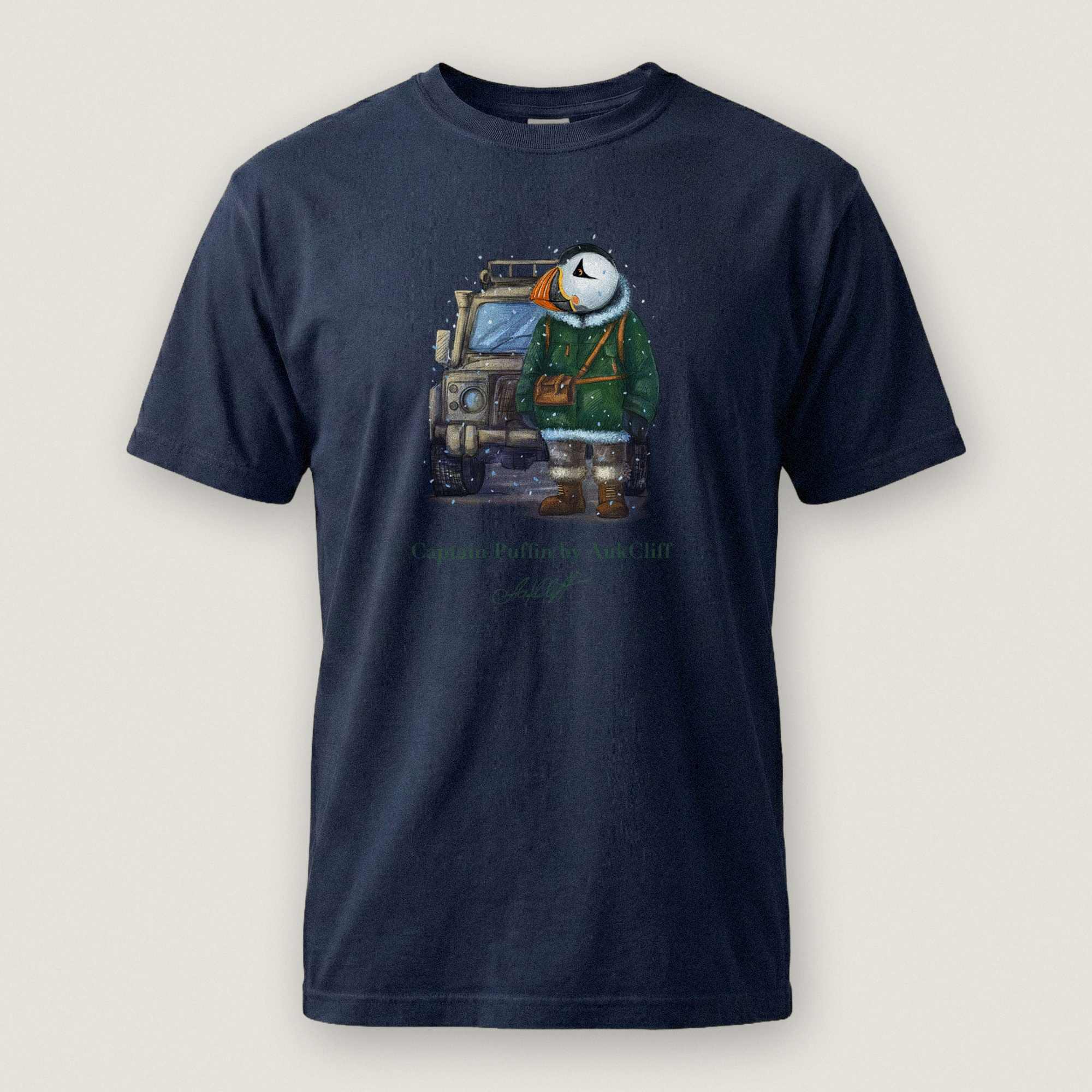 AukCliff Captain Puffin T-shirt True Navy / S Captain Puffin™ Polar Explorer Comfort Colors T-shirt