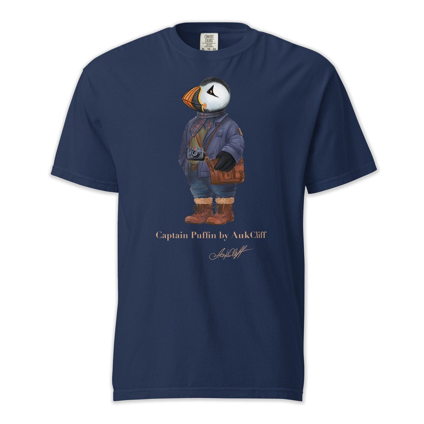 AukCliff Captain Puffin T-shirt True Navy / S Captain Puffin™ Street Photographer Comfort Colors T-Shirt