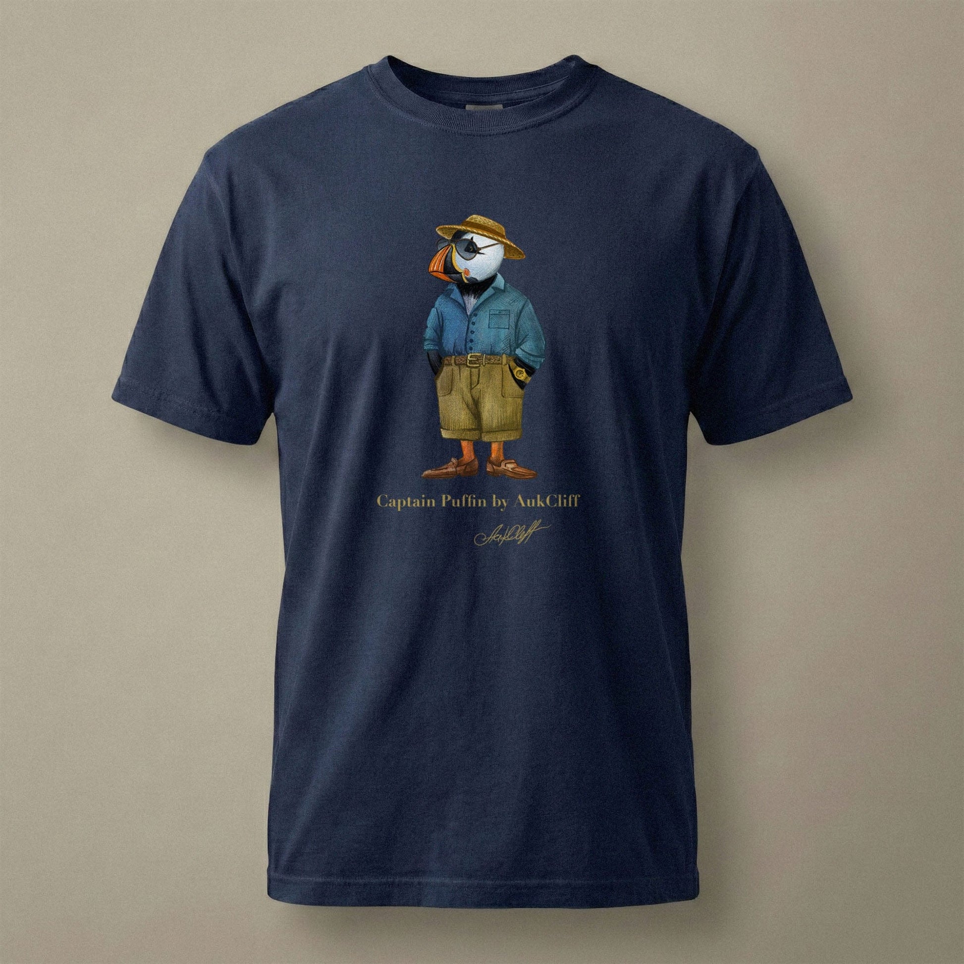 AukCliff Captain Puffin T-shirt True Navy / S Captain Puffin™ “Summer Scout” Comfort Colors T-Shirt
