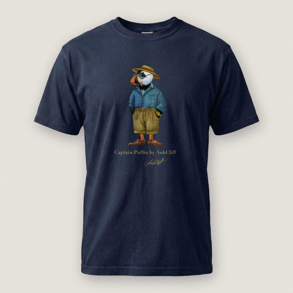 AukCliff Captain Puffin T-shirt True Navy / S Captain Puffin™ “Summer Scout” Comfort Colors T-Shirt