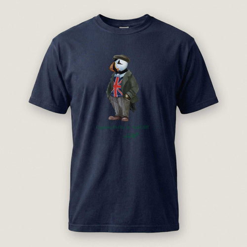 AukCliff Captain Puffin T-shirt True Navy / S Captain Puffin™ “The British Explorer” Comfort Colors T-Shirt