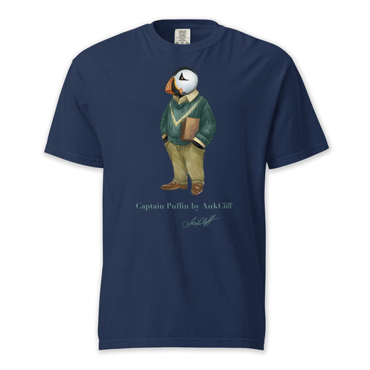 AukCliff Captain Puffin T-shirt True Navy / S Captain Puffin™ “The Ivy League” Comfort Colors T-Shirt