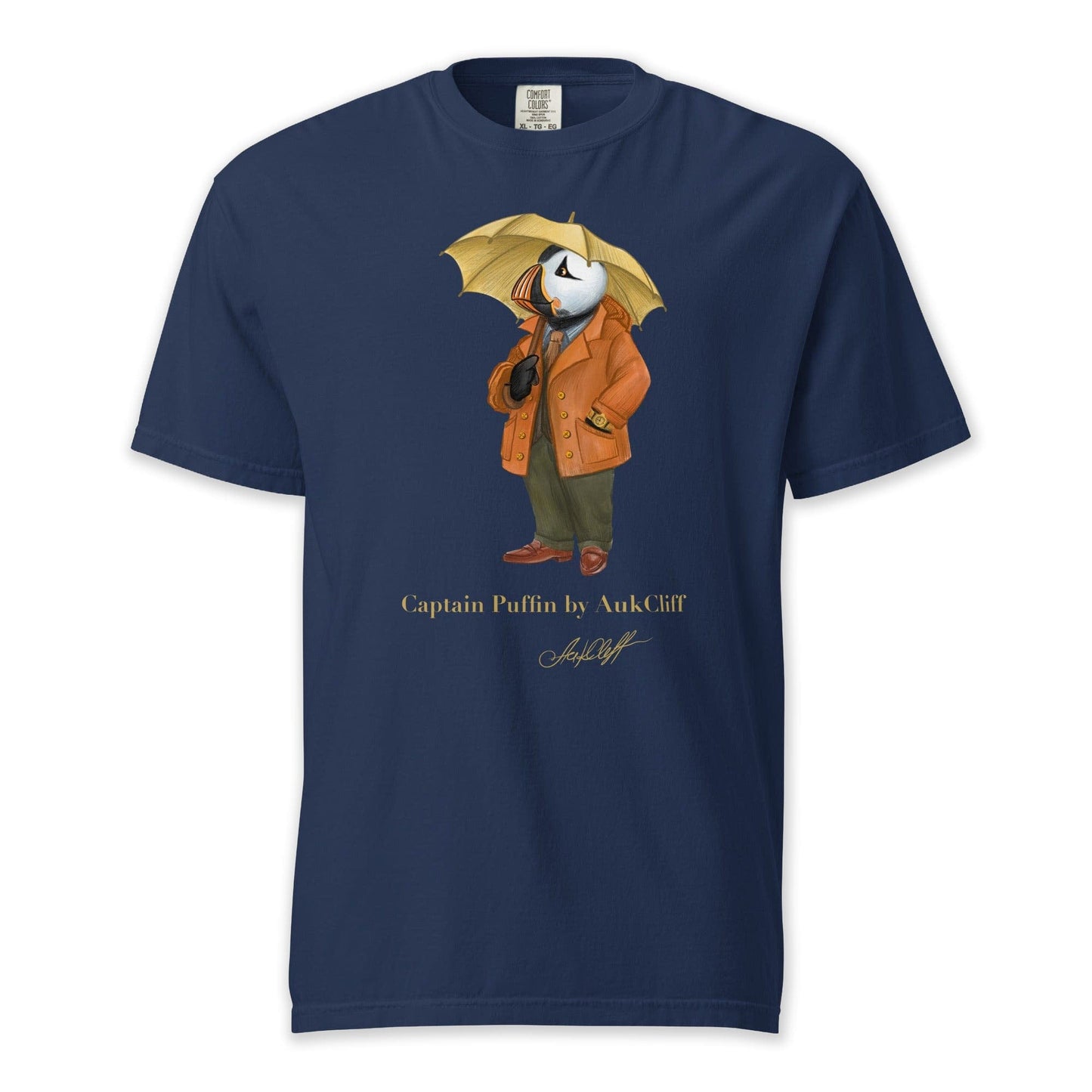 AukCliff Captain Puffin T-shirt True Navy / S Captain Puffin “The Spring Wanderer” T-Shirt