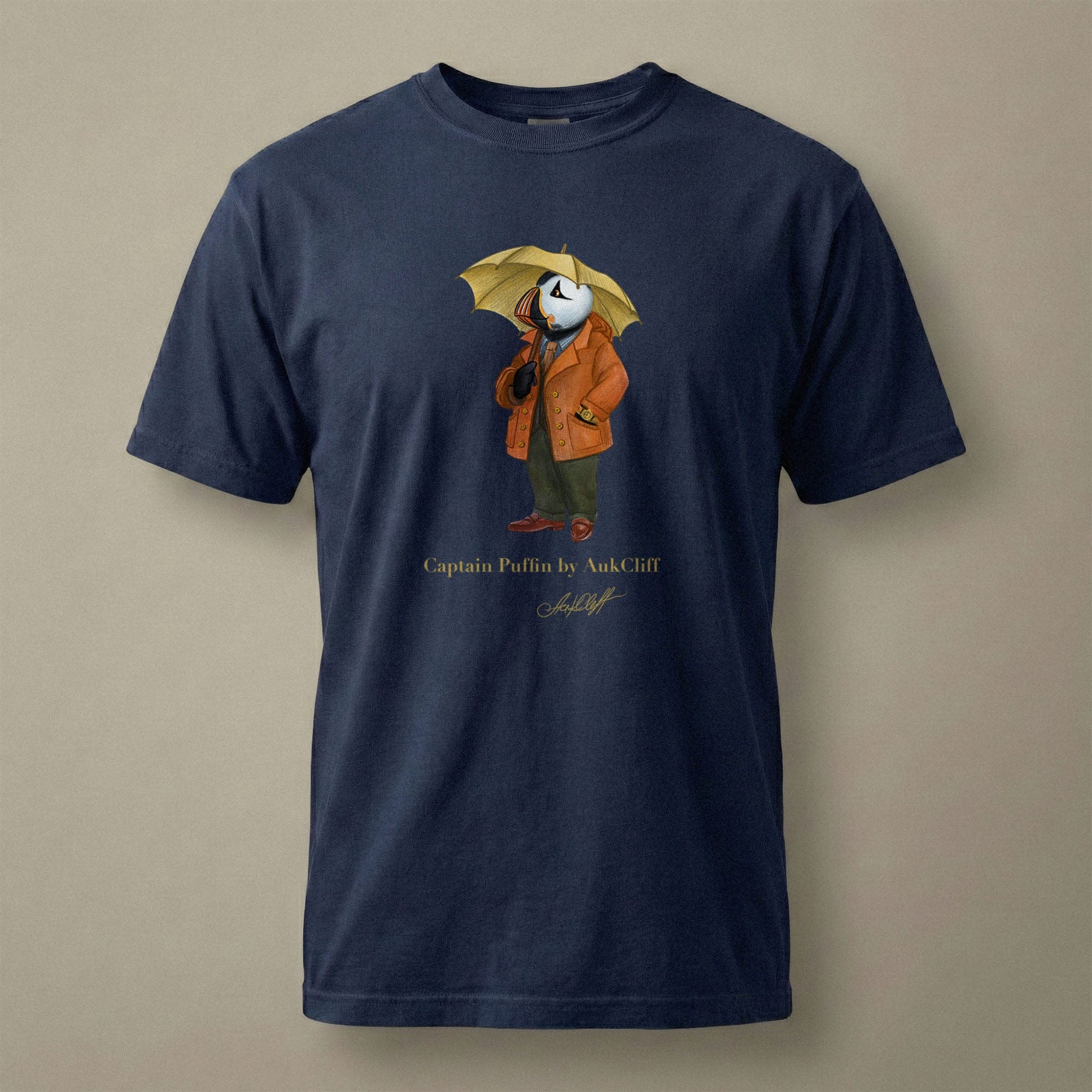 AukCliff Captain Puffin T-shirt True Navy / S Captain Puffin™ “The Spring Wanderer” T-Shirt