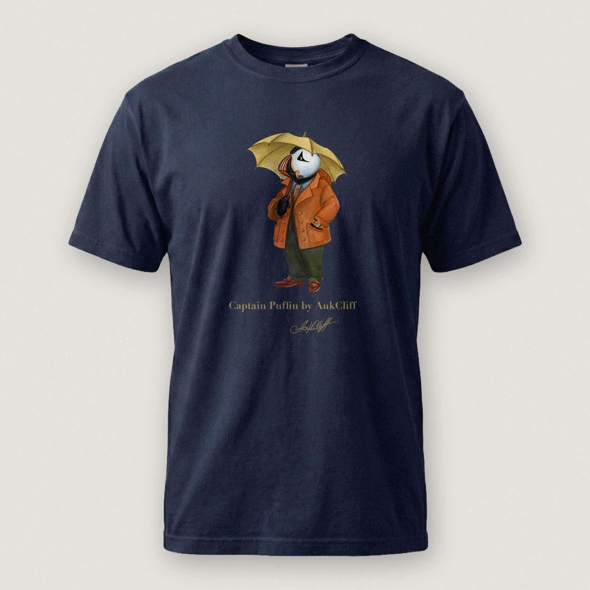 AukCliff Captain Puffin T-shirt True Navy / S Captain Puffin™ “The Spring Wanderer” T-Shirt