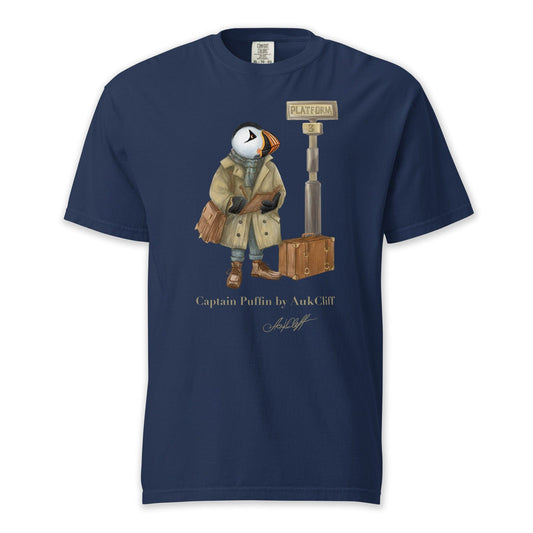 AukCliff Captain Puffin T-shirt True Navy / S Captain Puffin™ “The Storyteller” Comfort Colors T-Shirt