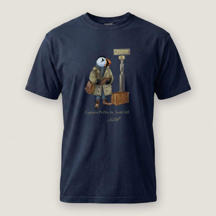 AukCliff Captain Puffin T-shirt True Navy / S Captain Puffin™ “The Storyteller” Comfort Colors T-Shirt