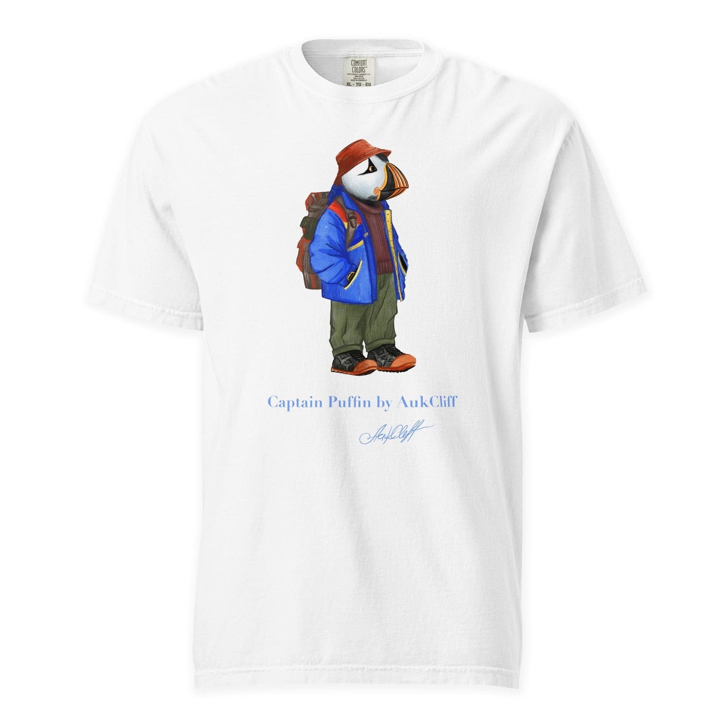 AukCliff Captain Puffin T-shirt White / S Captain Puffin™ 90’s Outdoor Style Comfort Colors T-Shirt