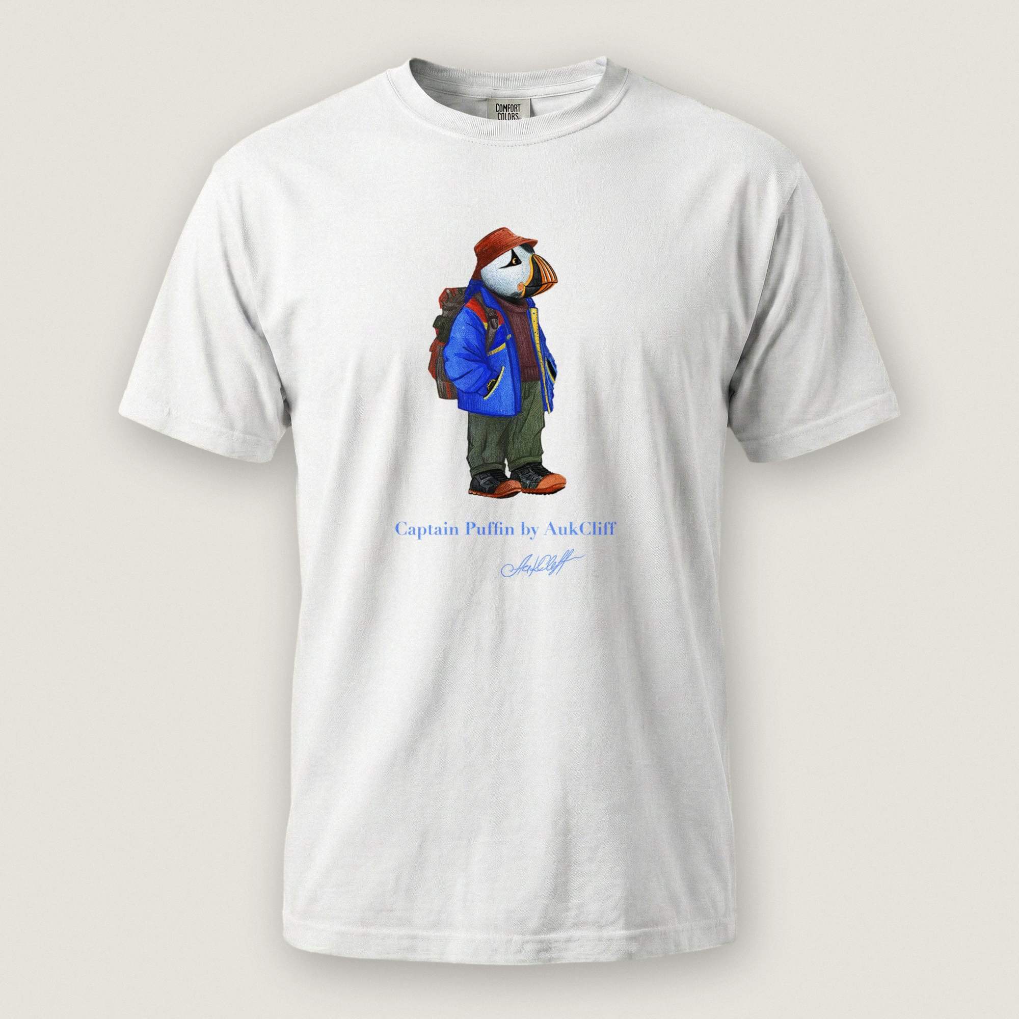 AukCliff Captain Puffin T-shirt White / S Captain Puffin™ 90’s Outdoor Style Comfort Colors T-Shirt